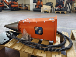 screw log splitter for mini excavator lsp12