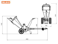 petrol chipper shredder dk 500 bs