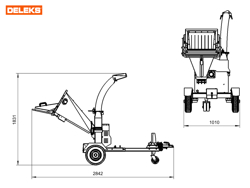 petrol chipper shredder woodchipper with engine dk 900 lifan