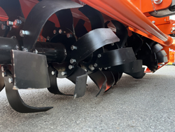 heavy rotavator tiller for tractors working width 180cm for soil preparation mod dftr 180