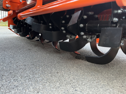 heavy rotavator tiller for tractors working width 200cm for soil preparation mod dftr 200