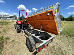 3 way hydraulic tipping trailer for tractor rm 14 t3h