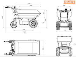 electric wheelbarrow xe500hel