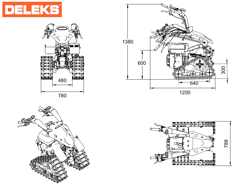 reversible crawler walking tractor loncin 420cc