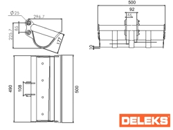 bucket for miniexcavator 500