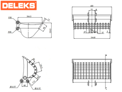 stone bucket for m100 miniexcavator 600st
