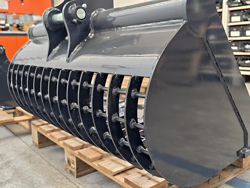 stone bucket for s280 miniexcavator 1000st