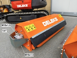 forestry mulcher of 60cm for mini excavators hydraulic shredder mod ar 60