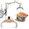 hydraulic forestry pliers grapples for wood and small timber hydraulic rotators and wood handling equipment